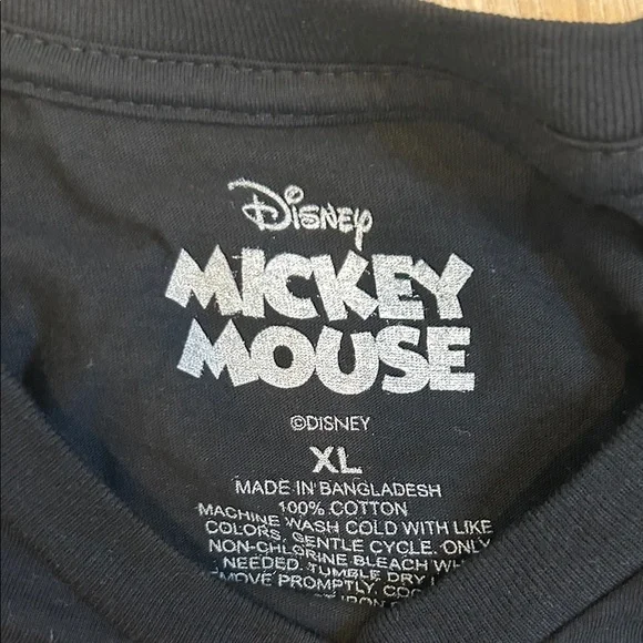Disney Black Halloween Mickey Mouse T-Shirt, Men’s XL - Picture 2 of 4